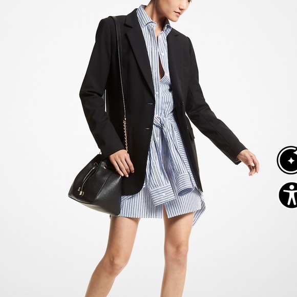 NWOT - Michael Kors Stretch Wool Boyfriend Blazer -Size 8 - Picture 2 of 8